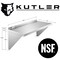 KUTLER Stainless Steel Shelf, NSF Commercial Wall Mount Shelves with Backsplash, Floating Metal Shelving for Restaurant, Kitchen, Home, Garage